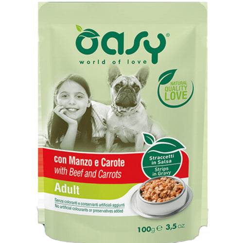 OUTLET OASY Strips In Gravy Kesica za pse s Govedinom, 100g