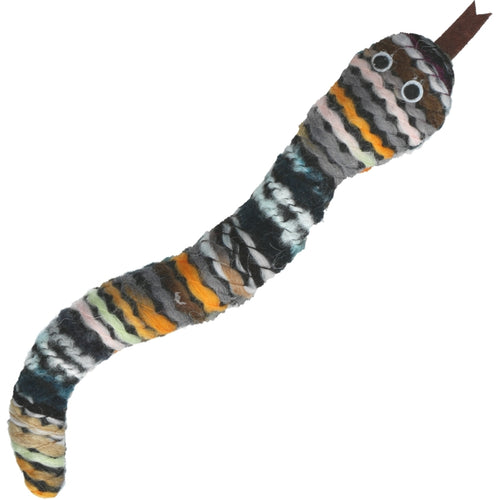 OUTLET PAWISE Igracka za macke Meowmeow vunena Zmija, 26x16x3cm, raznih boja