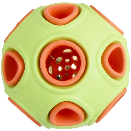 OUTLET PAWISE Igracka za pse Fancy Jingle Ball, sa zvoncem, 7x7x7cm