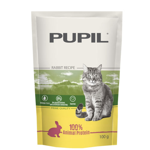 OUTLET PUPIL Prime Kesica za macke, bogata zecetinom, 100g