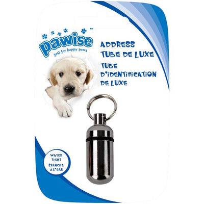 PAWISE Adresar za pse metalni Srebrni 3,5cm