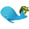 PAWISE Igračka za pse Delfin sa kanapom, plutajući, Plavi, 24cm