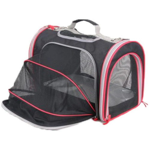 PAWISE Torba za transport Pet Carrier Crna, Large 48x31x35cm