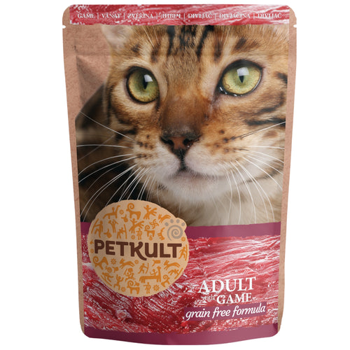 PETKULT kesica s mesnim komadicima, divljac, bez zitarica, 100g