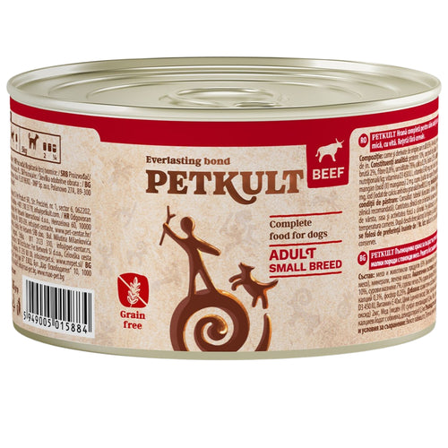 PETKULT mesni komadici, govedina Mini, bez zitarica, 185g
