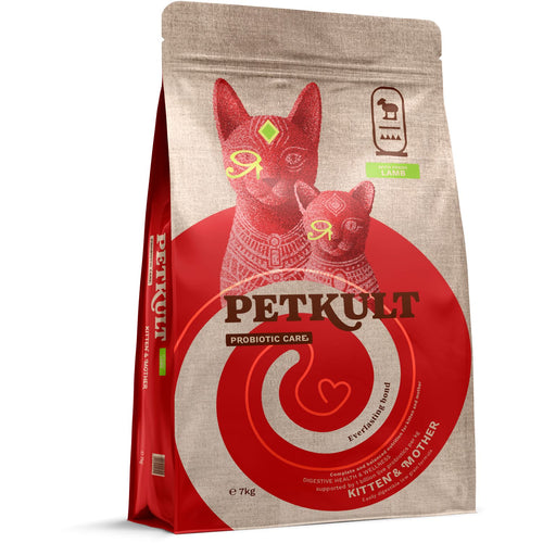 PETKULT Probiotic Care KITTEN & MOTHER, sa svezom jagnjetinom, 7kg