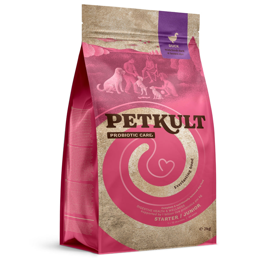 PETKULT Probiotics, pacetina s pirincem, STARTER&JUNIOR, 2kg