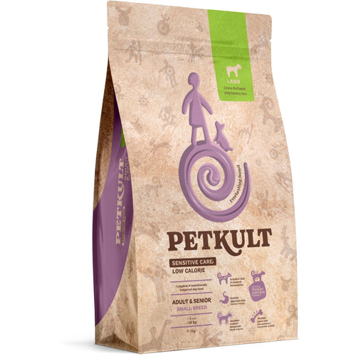 PETKULT Sensitive, jagnjetina Low Calorie, Adult&Senior Small