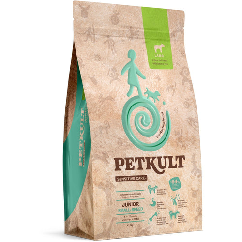 PETKULT Sensitive, jagnjetina s pirincem, JUNIOR Small, 3kg