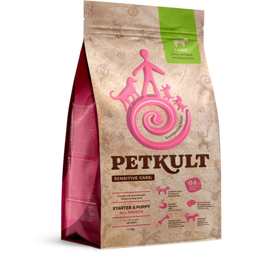 PETKULT Sensitive, jagnjetina s pirincem, STARTER&PUPPY