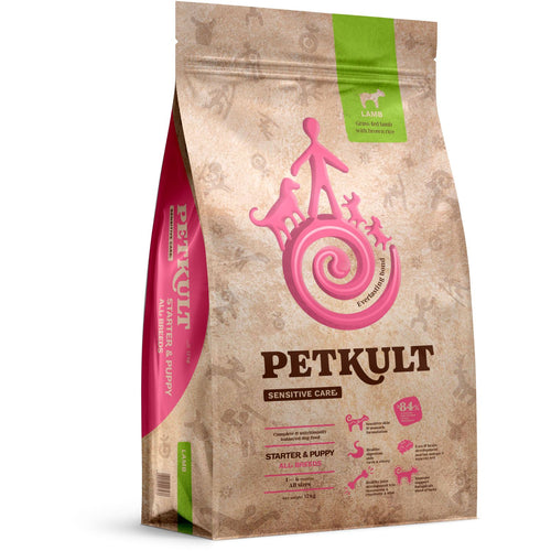 PETKULT Sensitive, jagnjetina s pirincem, STARTER&PUPPY, 12kg