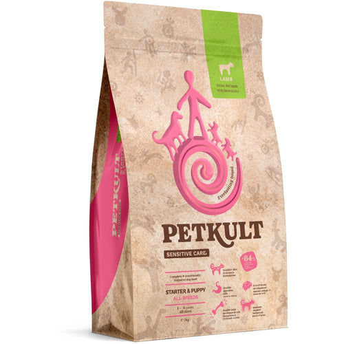 PETKULT Sensitive, jagnjetina s pirincem, STARTER&PUPPY, 3kg