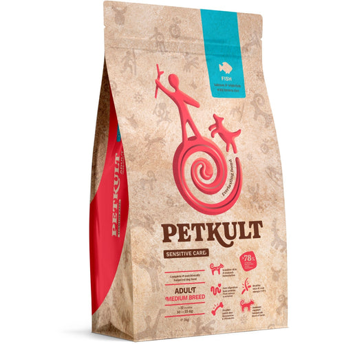 PETKULT Sensitive, losos i bela riba s pirincem, Adult Medium