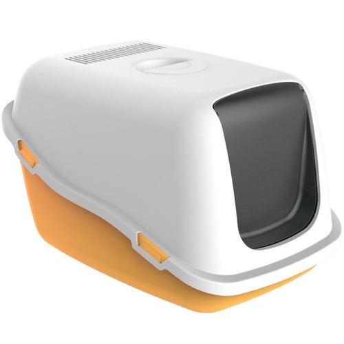 PETMAX WC za macke Ella, Narandzasti, 57x39x38cm