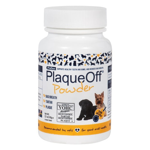 PLAQUEOFF Prah za pse i macke, za uklanjanje kamenca 60g