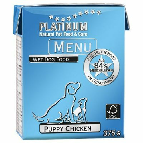 PLATINUM PUPPY Menu Piletina 375 g