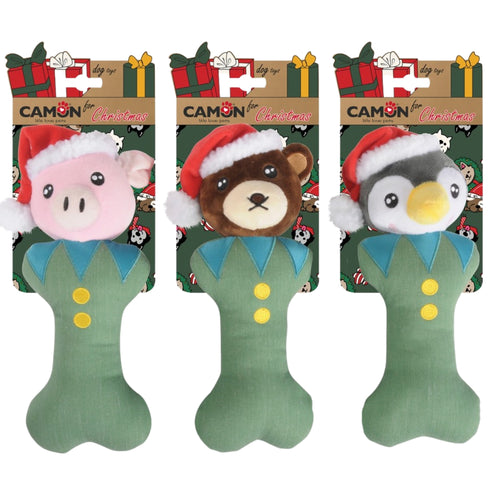  CAMON Igracka za pse Koska Pingvin/Meda/Prase, zvucna, plisana, NG 27