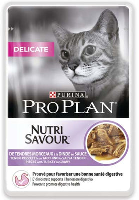 PRO PLAN Nutri Savour Cat Delicate Adult, s curetinom, 85g