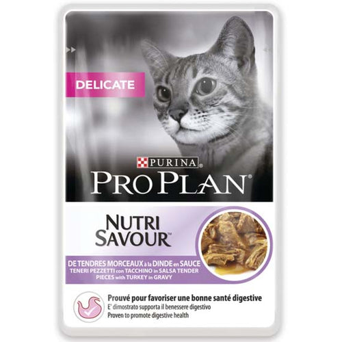 PRO PLAN Nutri Savour Cat Delicate Adult, s curetinom, 85g