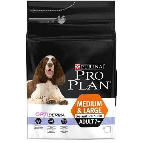 PRO PLAN OptiDerma Medium&Large Sensitive Skin Adult 7+ s lososom