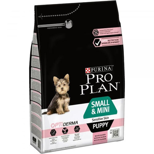 PRO PLAN OptiDerma Small&Mini Sensitive Skin PUPPY s lososom