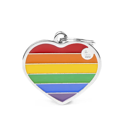 MYFAMILY Rainbow Pločica za graviranje Srce