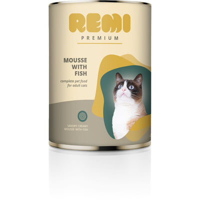 REMI Premium, Mousse s ribom, za macke, 400g