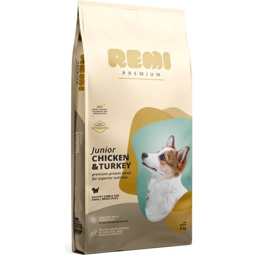 REMI Premium JUNIOR Small breed, s piletinom i curetinom, 8kg