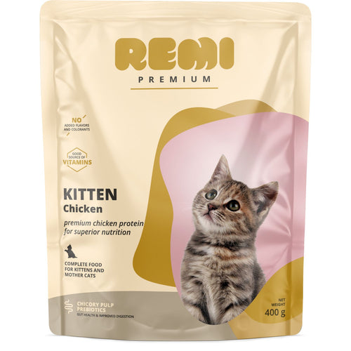 REMI Premium KITTEN potpuna hrana za macice s piletinom, 400g