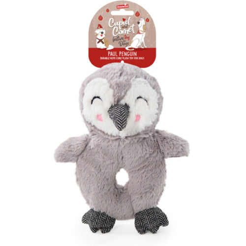  ROSEWOOD Cupid & Comet Igracka za pse Pingvin, plisana, zvucna, 24x18,5cm