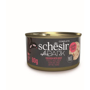 SCHESIR Afer Dark Konzerva za macke s piletinom i govedinom, 80g