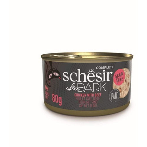SCHESIR Afer Dark Konzerva za macke s piletinom i govedinom, 80g