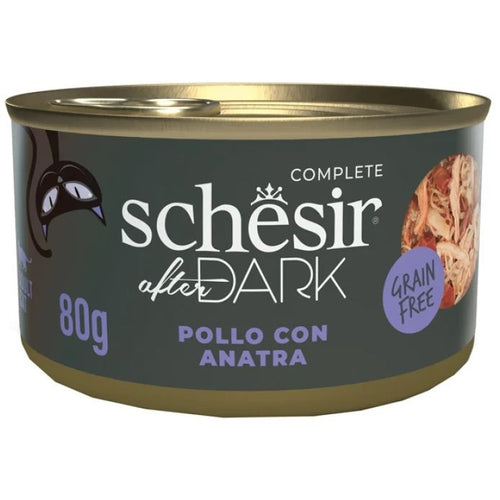 SCHESIR Afer Dark Konzerva za macke s piletinom i pacetinom, 80g
