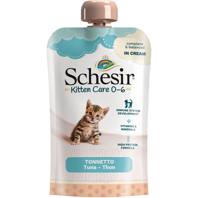 SCHESIR Cream za macice KITTEN (0-6m.) s tunjevinom, 150g