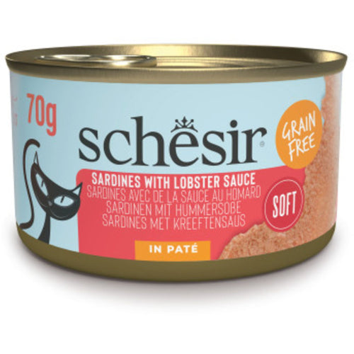 SCHESIR Grill Konzerva za macke Pate, sa sardinom i jastogom, 70g