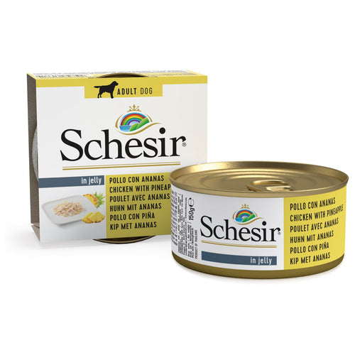 SCHESIR Konzerva za pse s piletinom i ananasom 150g