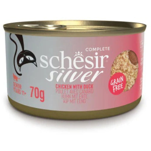 SCHESIR Silver Konzerva za macke Senior s piletinom i pacetinom, 70g