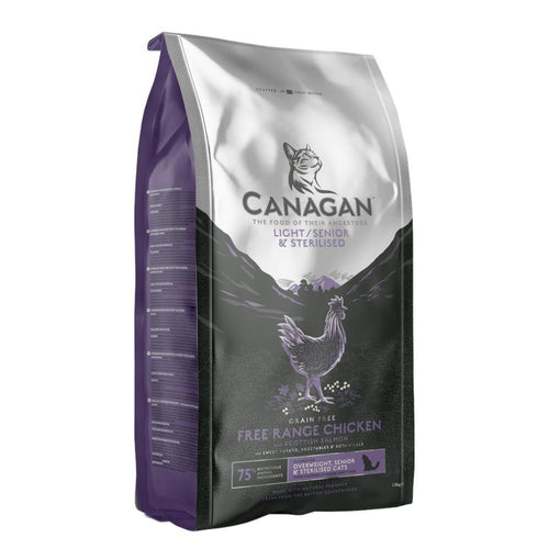 OUTLET CANAGAN Light/Senior, piletina iz slobodnog uzgoja, za macke, 1,5kg