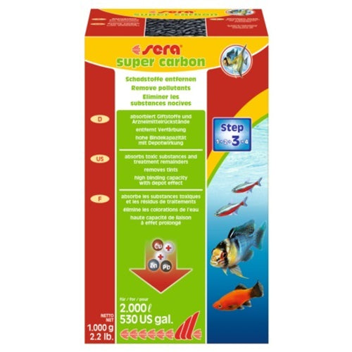 SERA Filtracioni materijal Aktivni ugljeni stapici SuperCarbon 1kg