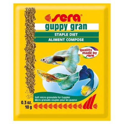 SERA Guppy Gran hrana za gupike i zivorotke u granulama, kesica 10g