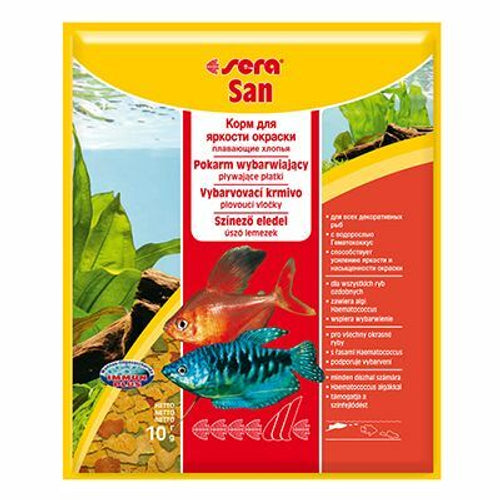 SERA San Nature hrana za ukrasne ribice za boju i rast u listicima, 10g