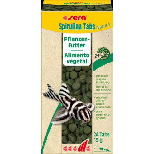 SERA Spirulina Tabs Nature hrana za ukrasne ribice u tabletama 24tbl