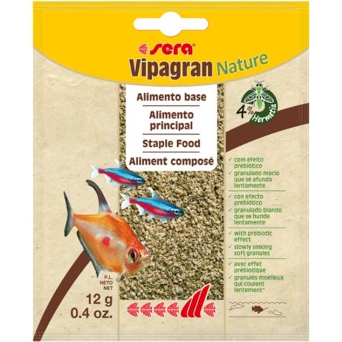 SERA Vipagran Nature hrana za ukrasne ribice u plutajucim granulama, kesica 12g