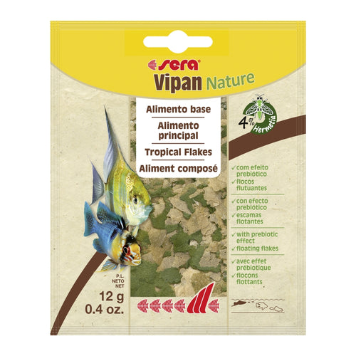 SERA Vipan Tropical Flakes Nature hrana za ukrasne ribice u listicima, kes 12g