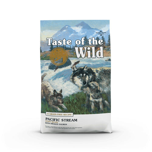 TASTE OF WILD Dog Pacific Stream PUPPY, s dimljenim losososom i ribom, 12,2kg