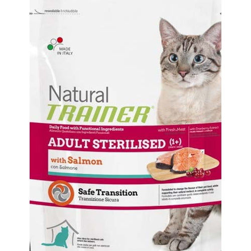 TRAINER Natural Briketi za macke Sterilised Fresh Losos