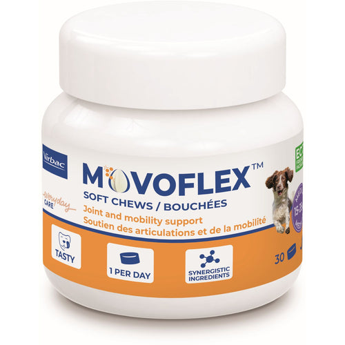 VIRBAC Movoflex zvakalica za pse, za pokretljivost zglobava, 30kom, M, 15-35kg