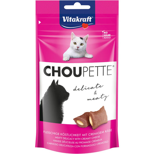 VITAKRAFT Choupette, jastucici punjeni sirom, poslastica za macke, 40g