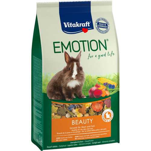 VITAKRAFT Emotion Beauty hrana za patuljaste kunice, s algama za krzno, 600g