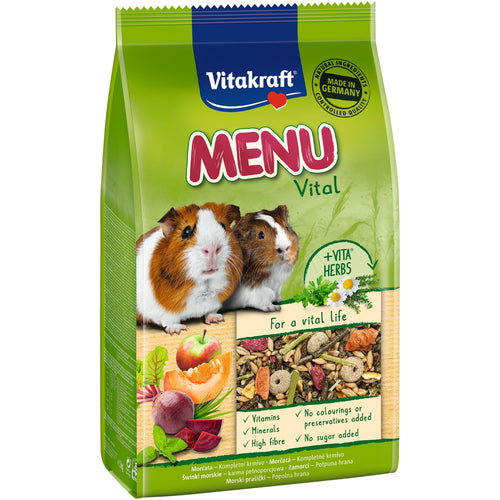 VITAKRAFT Menu potpuna hrana za zamorcice, mesavina voca i povrca, 1kg